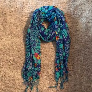 Lily Pulitzer Blue Scarf